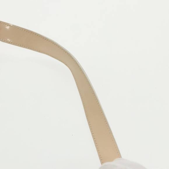 CELINE Shoulder Bag Enamel Leather Blue Cream Silver Auth bs19765 - Picture 15 of 16